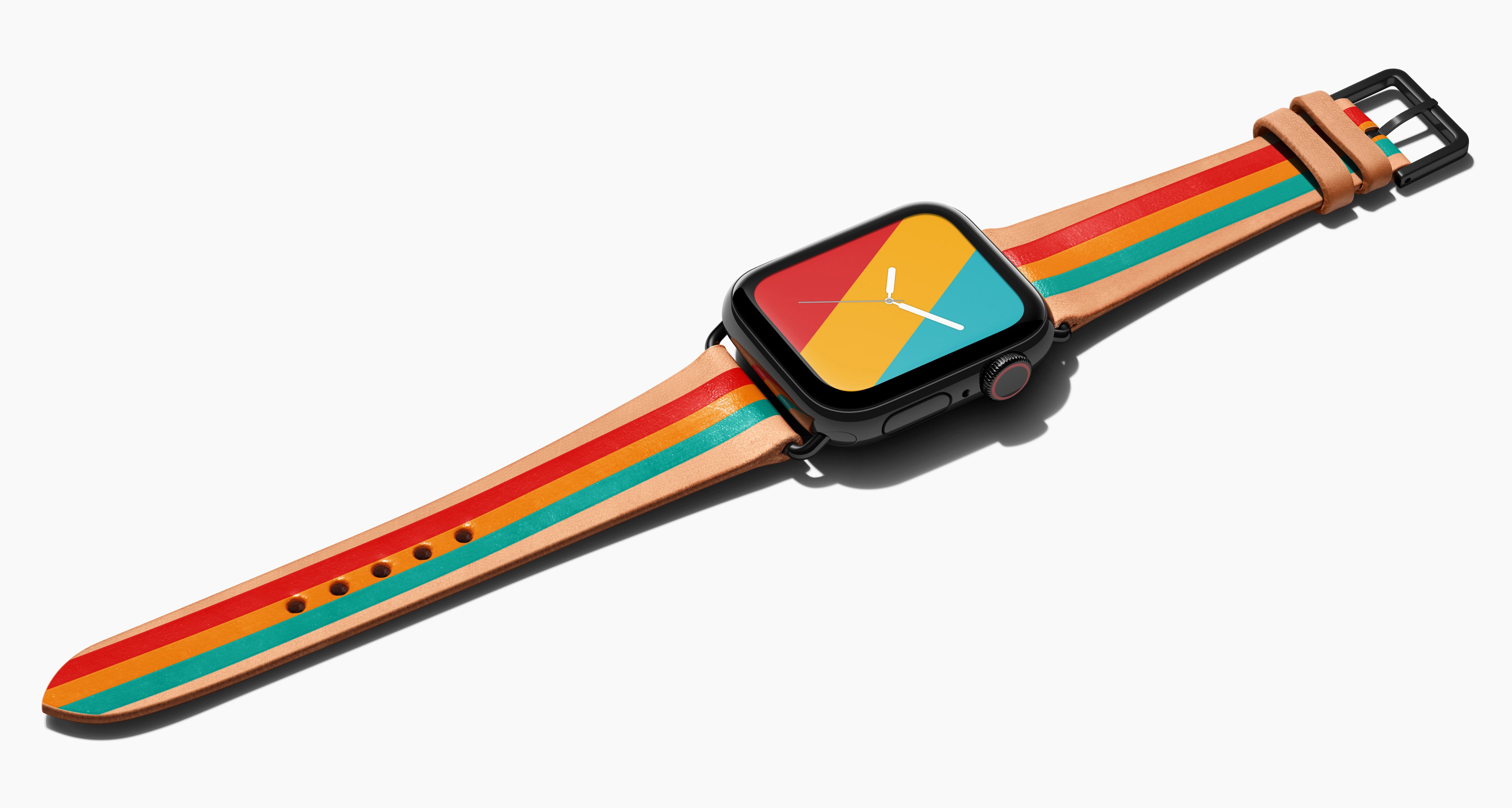 Striped watch sales strap