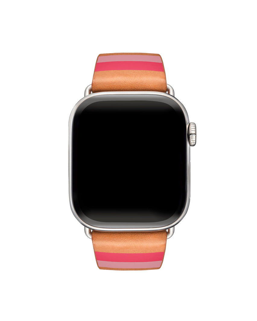Strap for the Apple Watch®  —  Horizontal Neon Pink