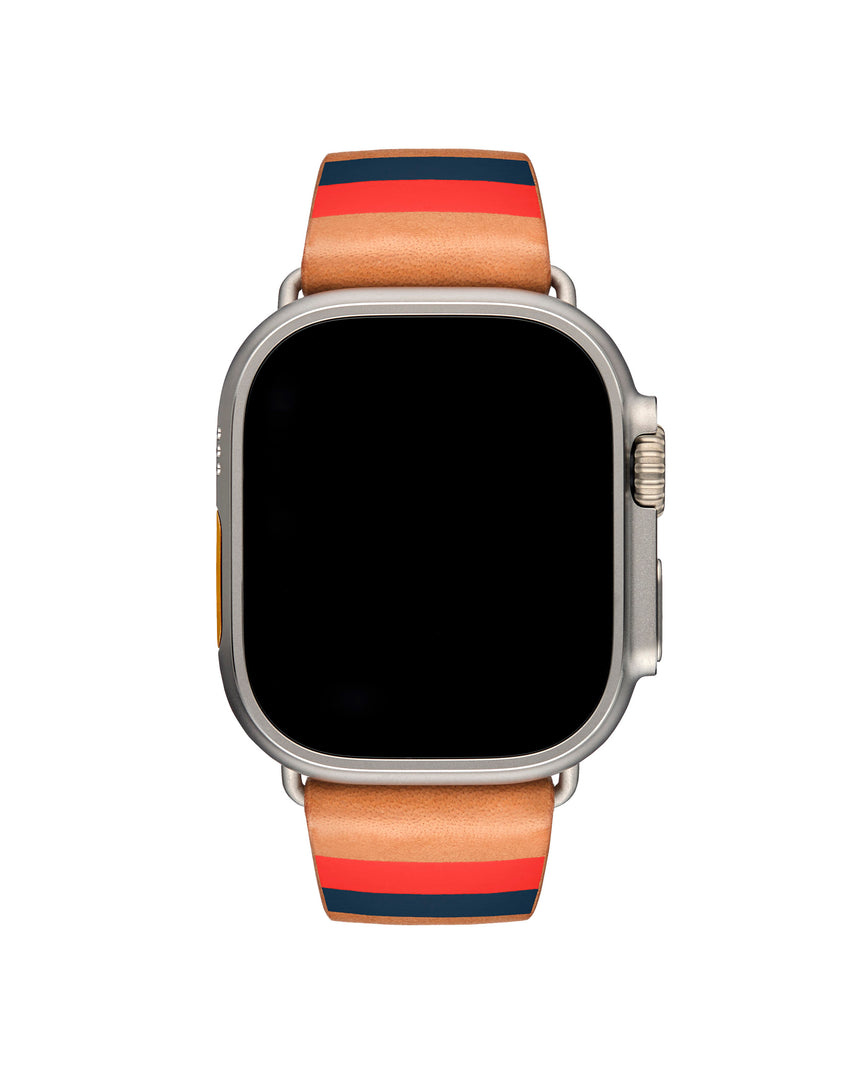 Strap for the Apple Watch®  —  Horizontal Neon Orange