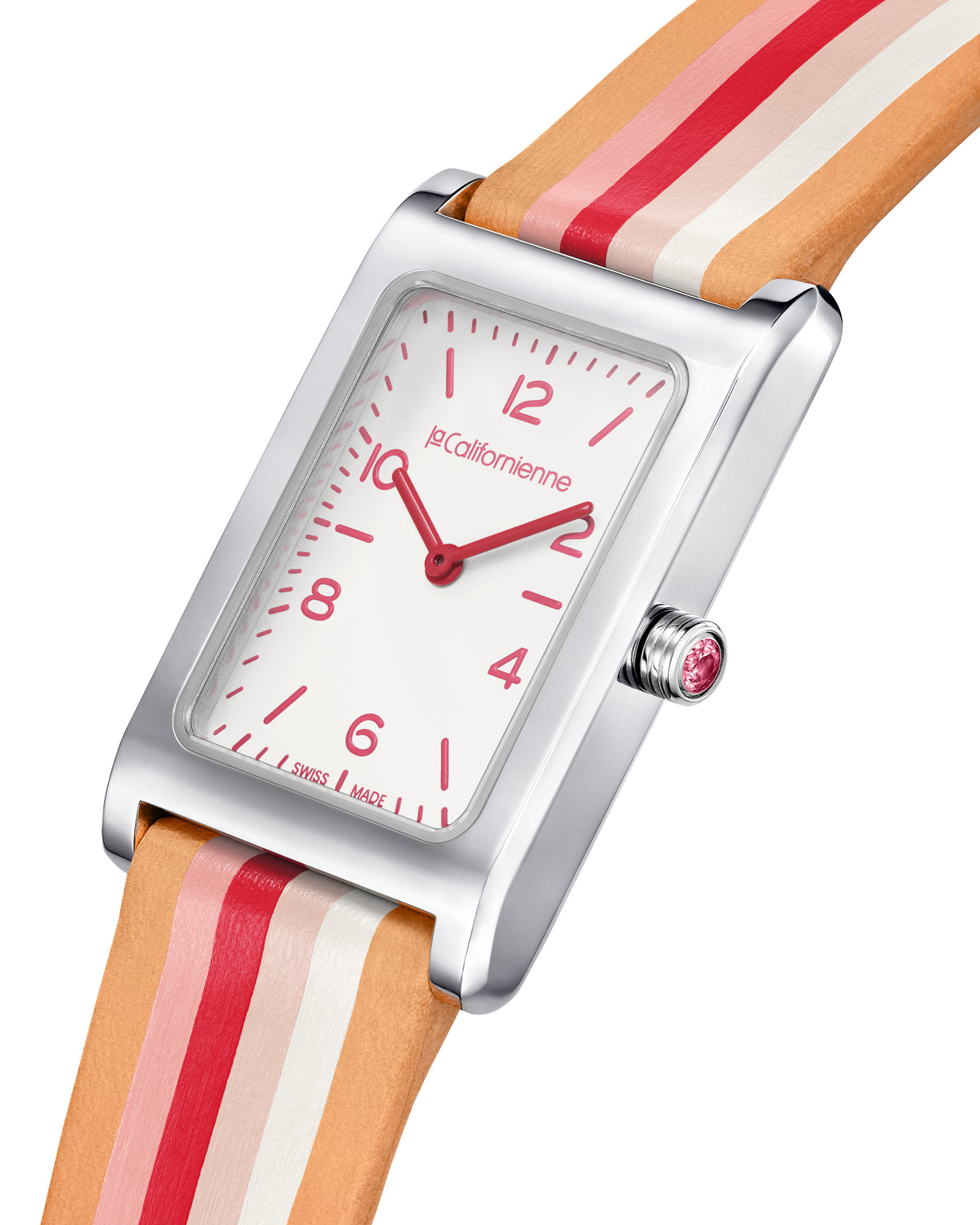 Daybreak — DB-07a in Steel — Blanc Hot Pink / Pink Lady