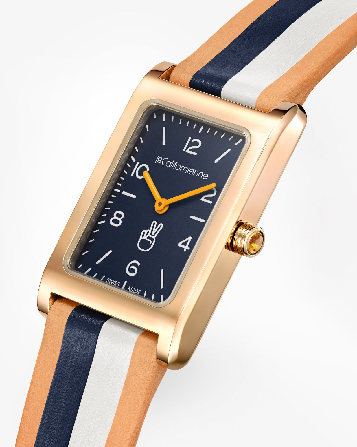 Daybreak — DB-13A Mariner in Yellow Gold — Navy Blanc Mango Peace