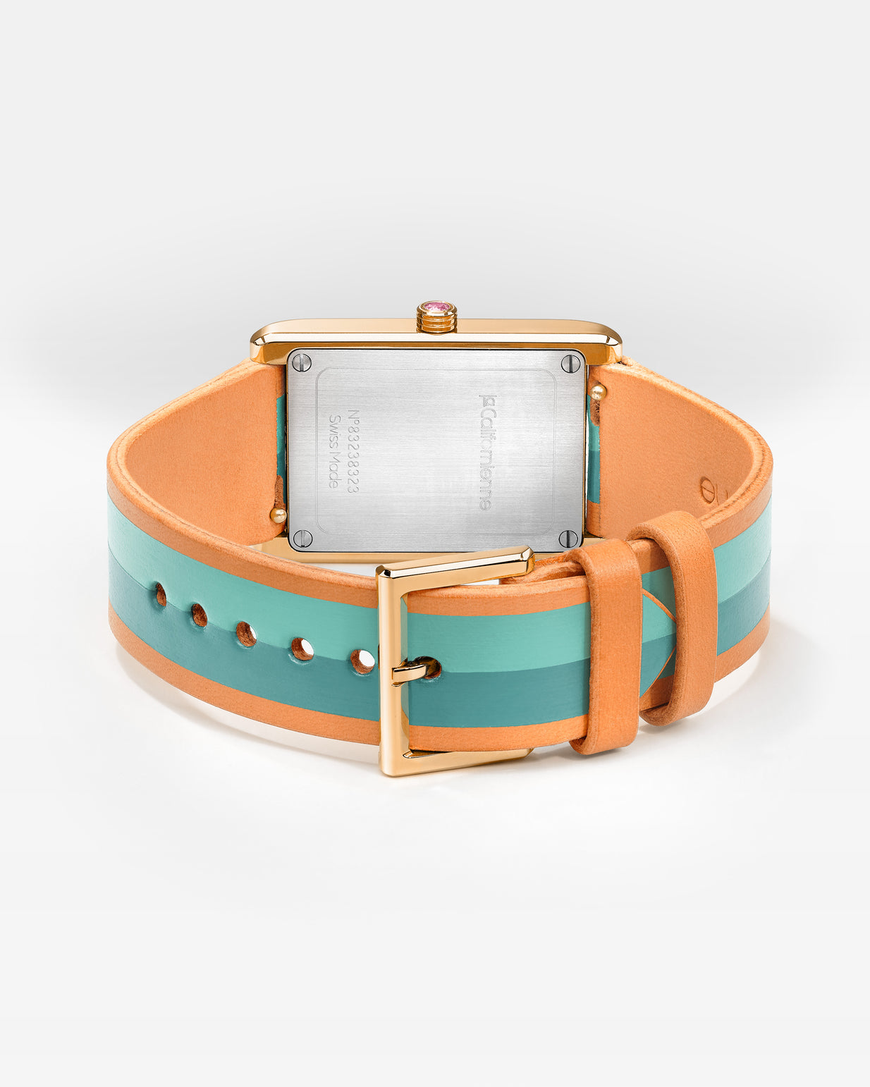 Daybreak — DB-04 Amazonite in Yellow Gold Plated — Light Aqua Blanc Flamingo / Amazonite