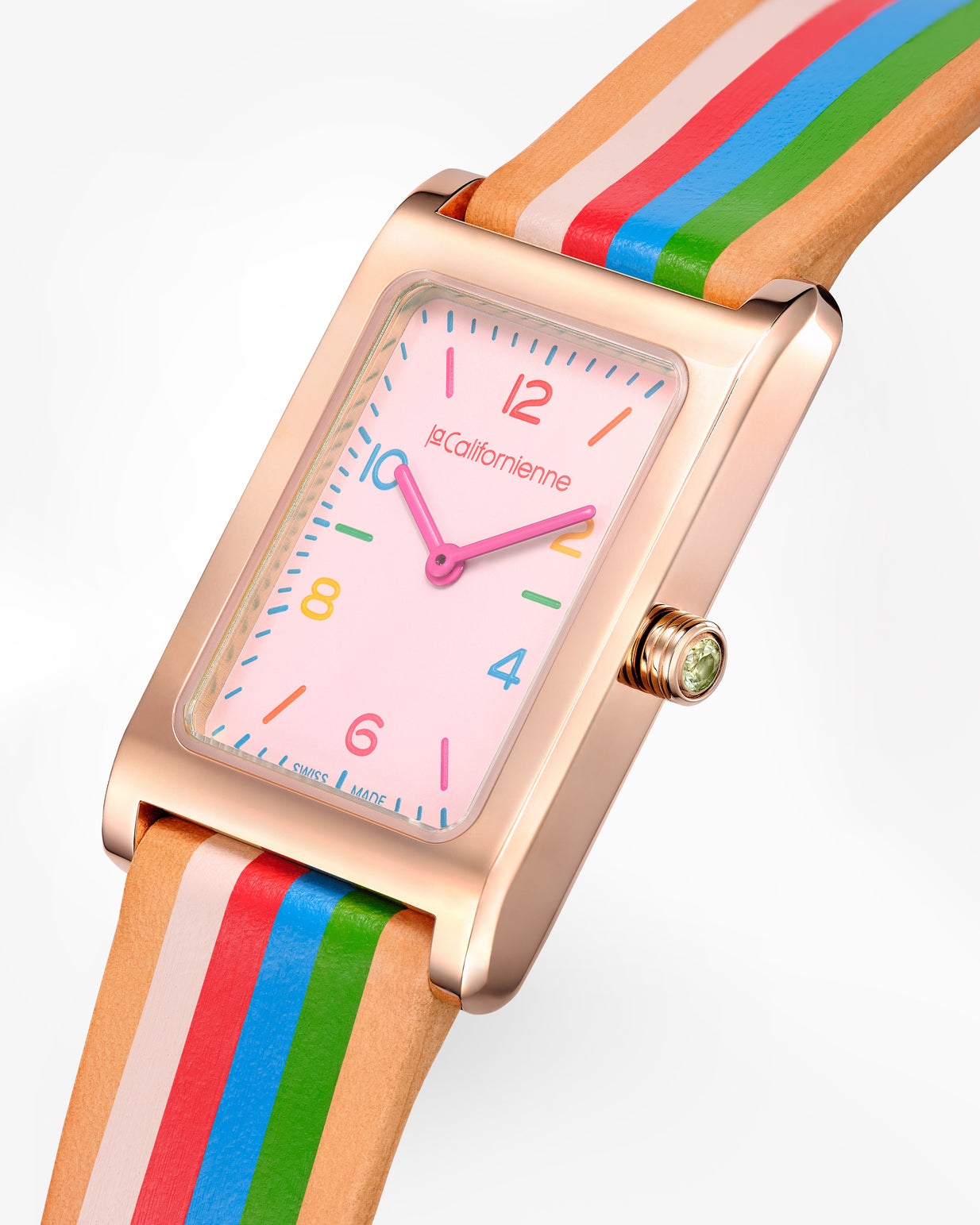 Daybreak — DB-08 Rio in Rose Gold — Pastel Rainbow / Rio